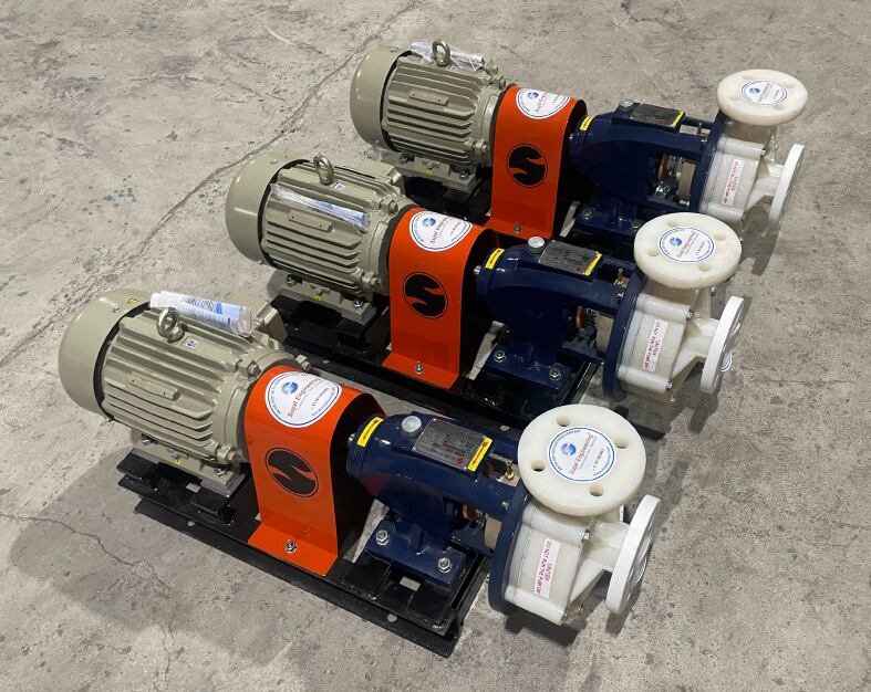 PVDF Pumps Supplied in Oman (3 Pvdf Pumps)