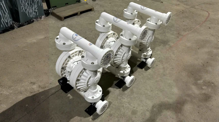 SAOD (PP) Series Polypropylene Air Operated Diaphragm Pump Project 2