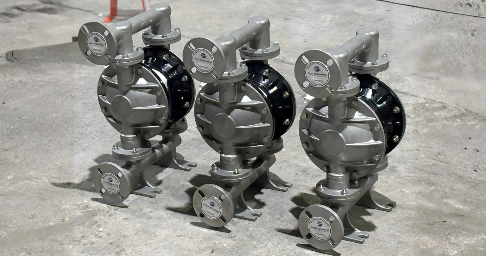 SAOD (SS) Series Stainless-Steel Air Operated Diaphragm Pumps Project 1