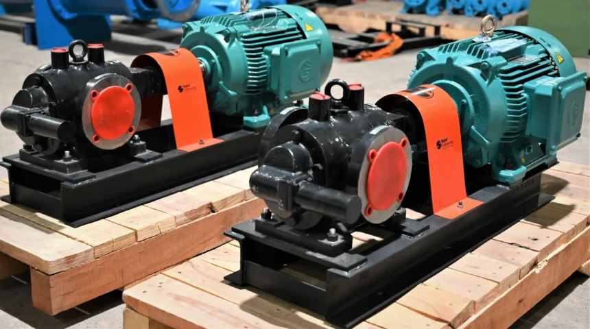 SGRB Series Double Helical Flange Type Gear Pump Project 7