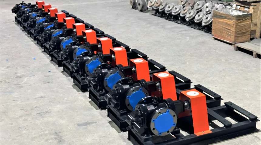 SGRB Series Double Helical Flange Type Gear Pump Project 8