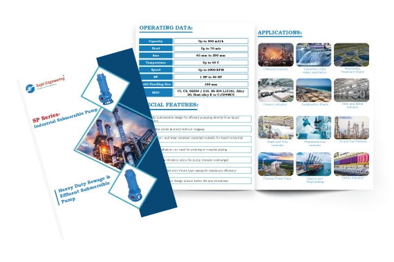 Download Our SP Series Heavy Duty Submersible Sewage Pump Catalogue