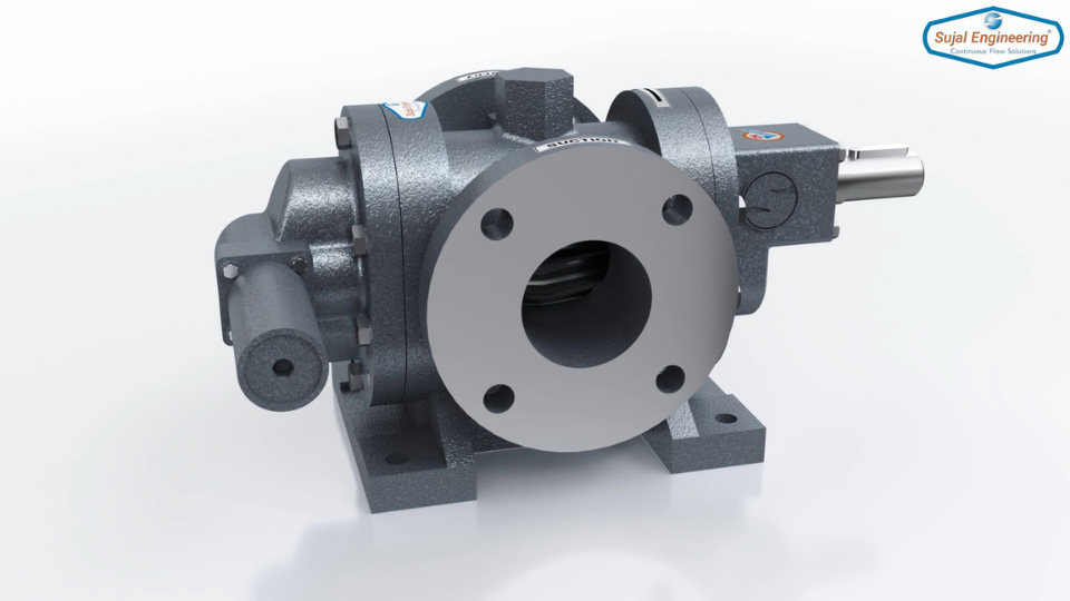 Sujal Engineering SGRB Series Double Helical Flange Type Gear Pump 360 product image
