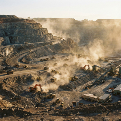 Mining and construction site
